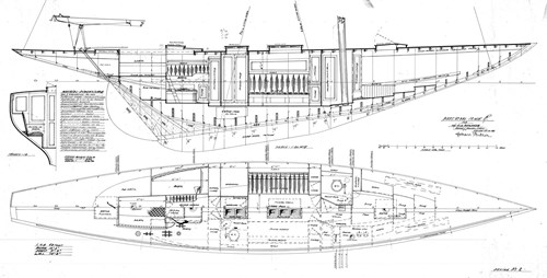 Konstruktieplan Johan Anker 10m jacht